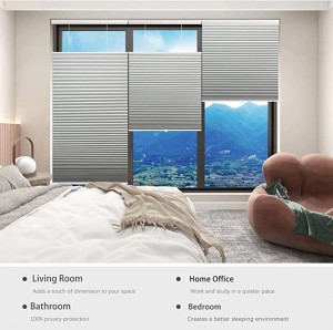 Cordless Black out Top Down Bottom Up cellular honeycomb Window Blinds