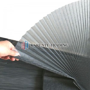 Polyester Pleated Insect Screen Doors Plated Mesh Fold Mosquito Net Plisse Window Screen Mesh