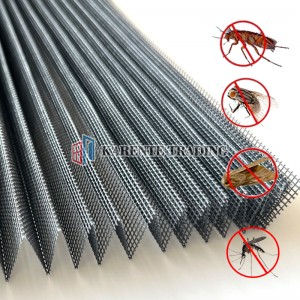 Polyester Pleated Insect Screen Doors Plated Mesh Fold Mosquito Net Plisse Window Screen Mesh