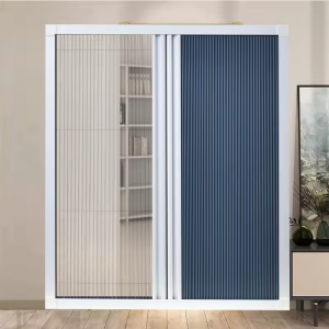 Day and night honeycomb blinds and pleated scre...